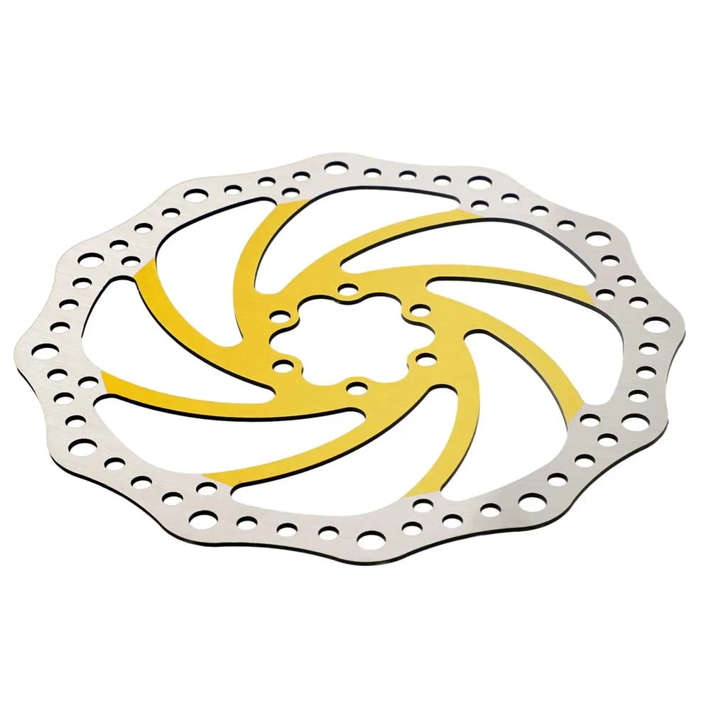 6-hole 140mm yellow brake disc for electric scooter