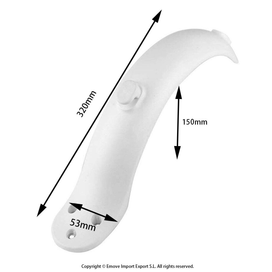 Rear mudguard for Xiaomi M365 and PRO, white