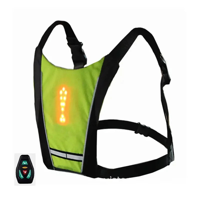 Vest with flashing light