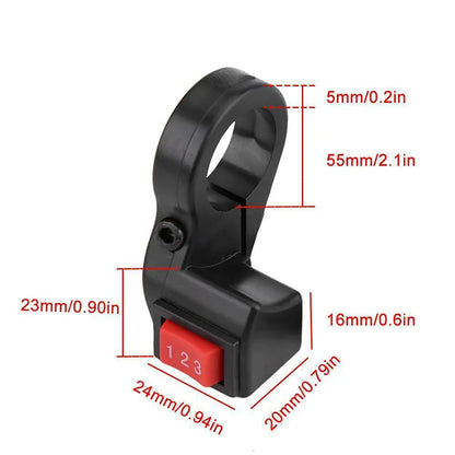 3-position control handlebar switch