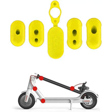Charger l&#39;image dans la galerie, Kit cahoutchouc pour cables trottinette Xiaomi jaune
