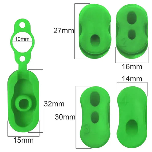 Kit cahoutchouc pour cables trottinette Xiaomi vert