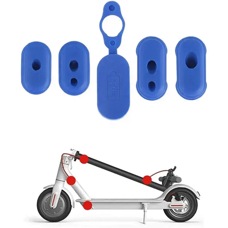 Kit cahoutchouc pour cables trottinette Xiaomi bleu