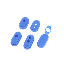 Charger l&#39;image dans la galerie, Kit cahoutchouc pour cables trottinette Xiaomi bleu
