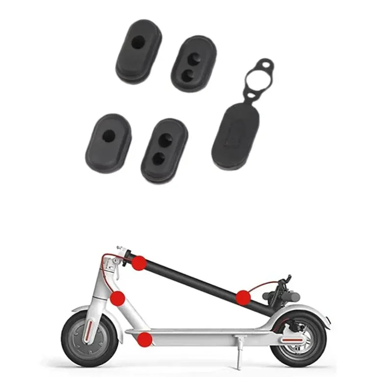 Kit cahoutchouc pour cables trottinette Xiaomi noir