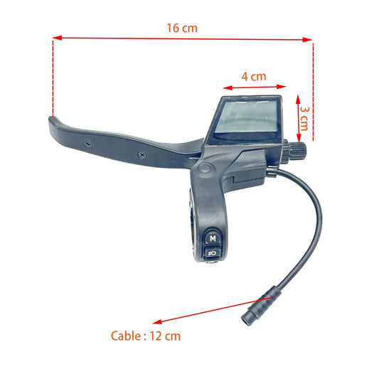 Levier de frein gauche avec affichage Bogist Urbetter M6, Ecoxtrem Bison, B-Mov freestyle 5