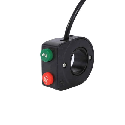 Button panel for lights and horn