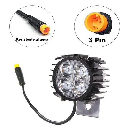 Phare LED avec klaxon – 12-72V – Etanche - Smartgyro et compatible