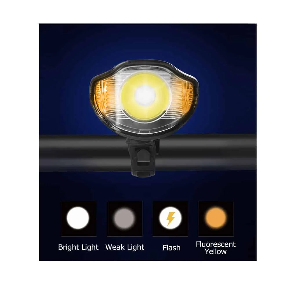 Suniik removable front headlight with horn