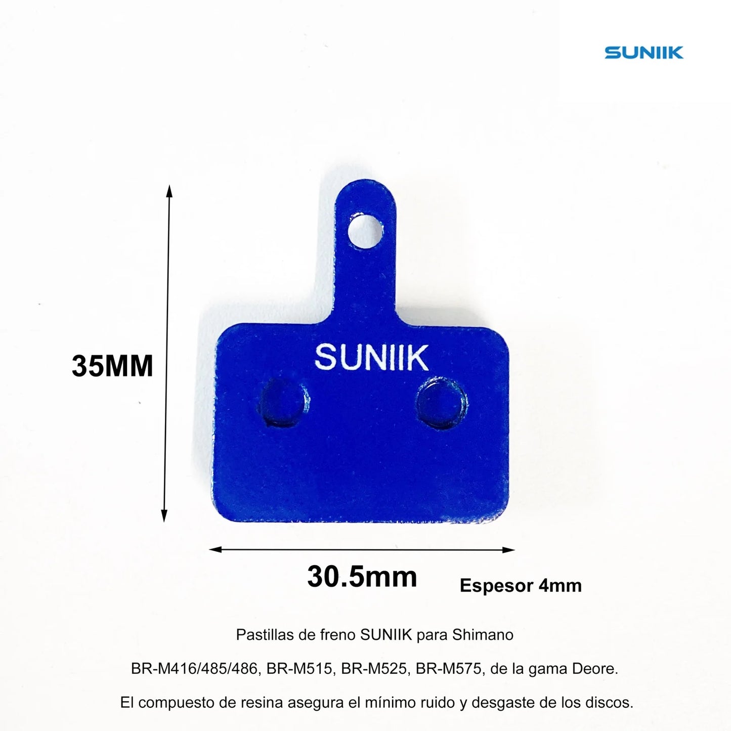 Plaque de frein avec disque hydraulique en résine - ref 1001