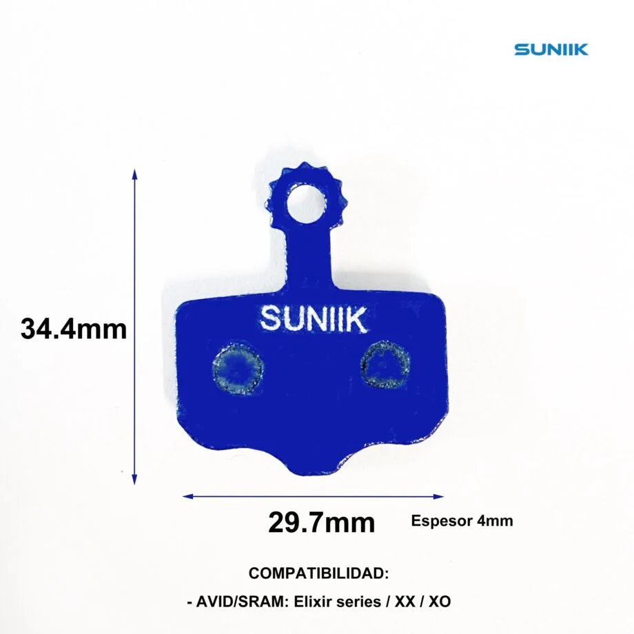 Plaquette de frein à disque hydraulique en résine 1002 Suniik