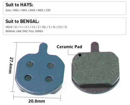 1009 Hydraulische Scheibenbremsbeläge aus Harz – Suniik Premiumqualität