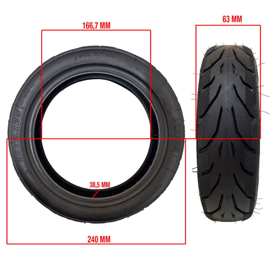 Pneu 10×2.125-6.5  Ninebot F Xuancheng