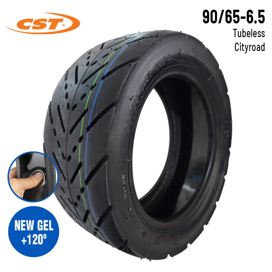 Pneu 11 x 3 (90/65-6.5) Onroad tubeless CST avec gel