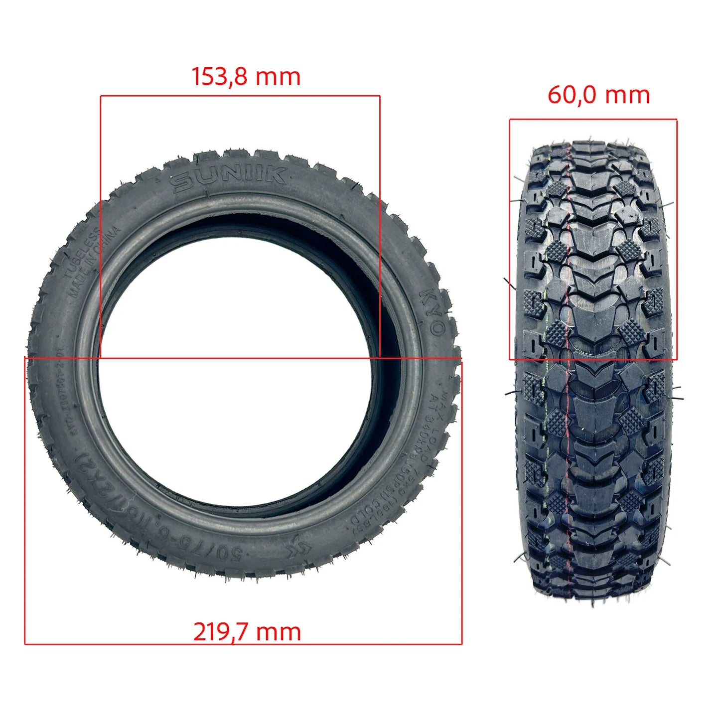 Tire 50/75-6.1 (8.5×2) Offroad Tubeless