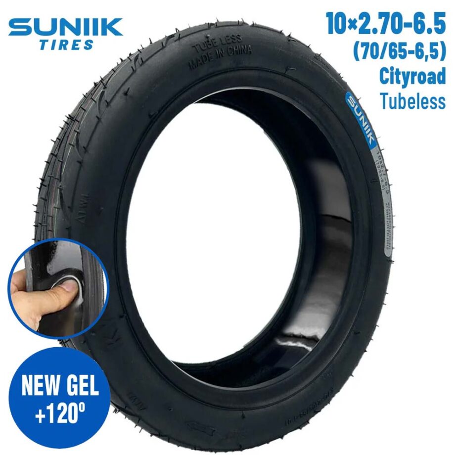 Pneu Cityroad gel anti-crevaison 10x2.7-6.5 (70/65-6.5) Suniik