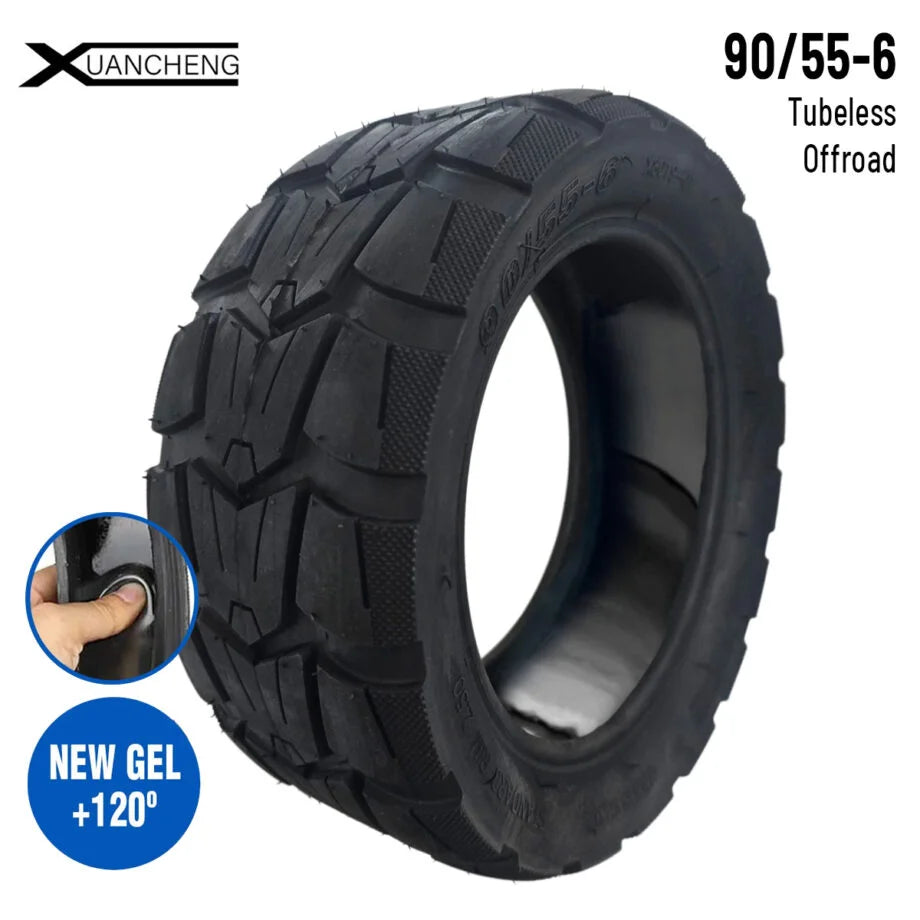 Reifen mit pannensicherem Gel 90/55-6 Semi-Offroad Tubeless-Reifen mit Gel