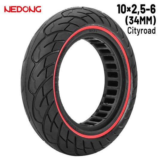 Solid tire 10×2.5-6 34 mm Red