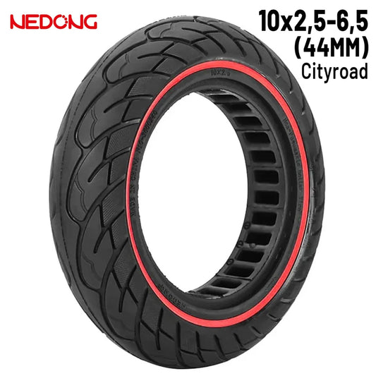 Solid tire 10×2.5-6.5 44MM red