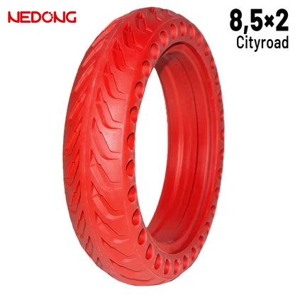 Nedong 8 x 2 Perforated Solid Tire, Red
