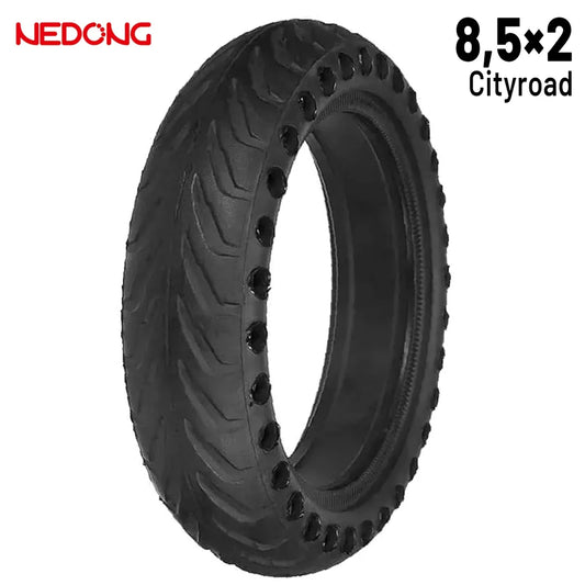 Nedong 8 x 2 Perforated Black Solid Tire