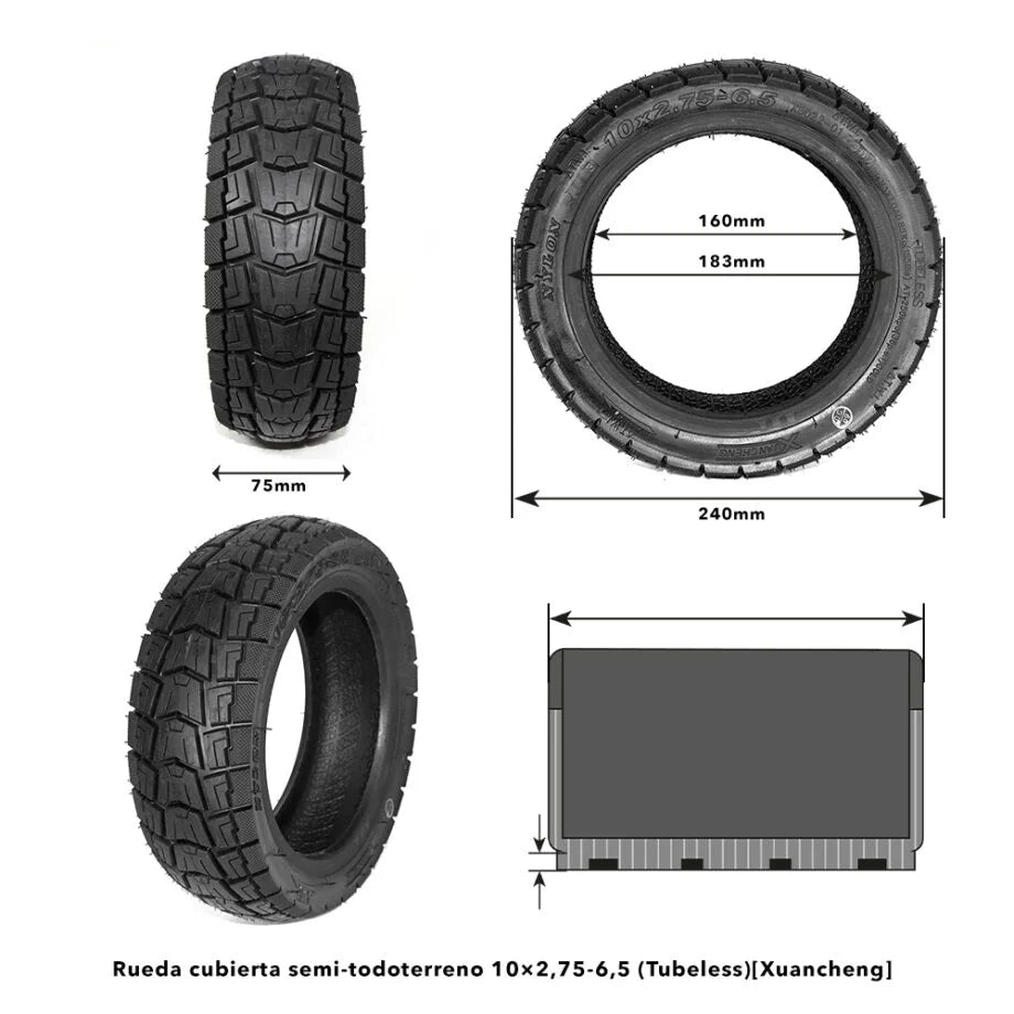 Tubeless tire 10x2.75-6.5 Xuancheng