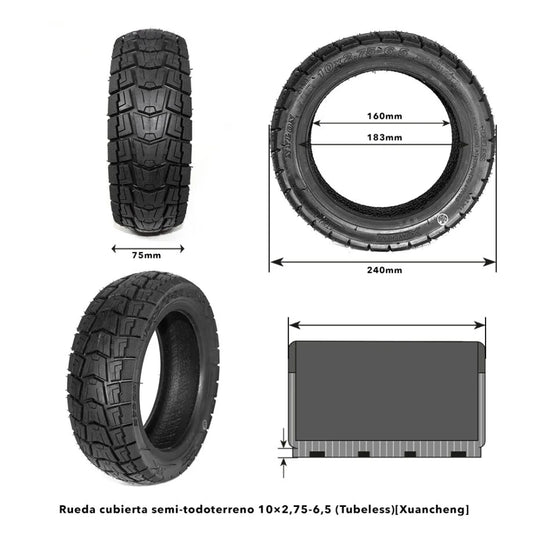 Tubeless tire 10x2.75-6.5 Xuancheng