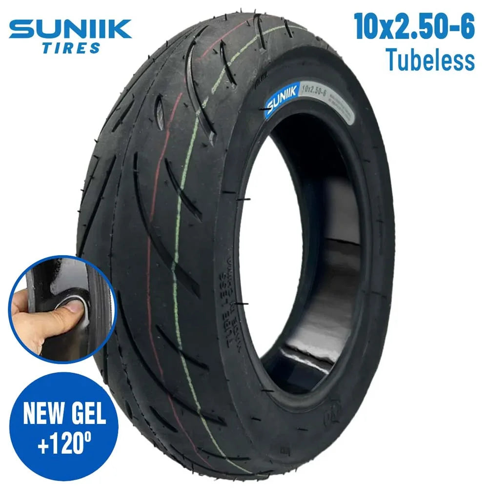 Suniik 10×2.5-6 Cityroad Tubeless Tire with Puncture-Resistant Gel