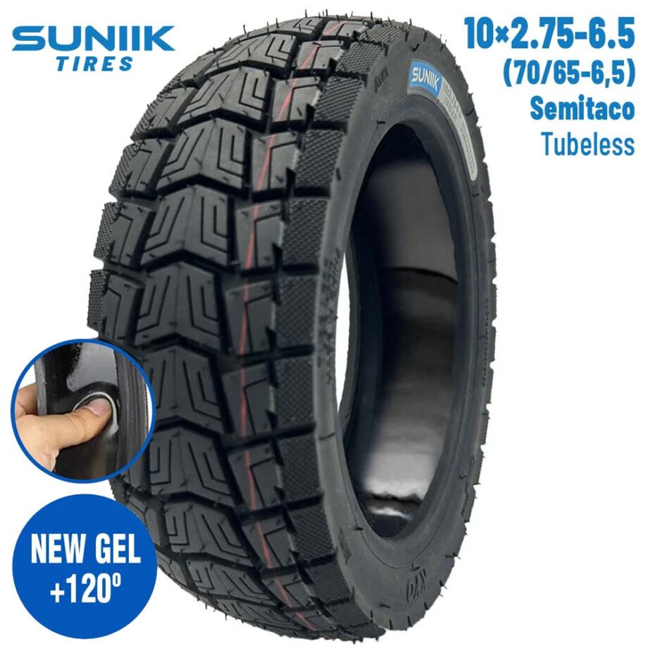 Pneu gel anti-crevaison Semitaco 10x2.75-6.5 (70/65-6.5) Suniik