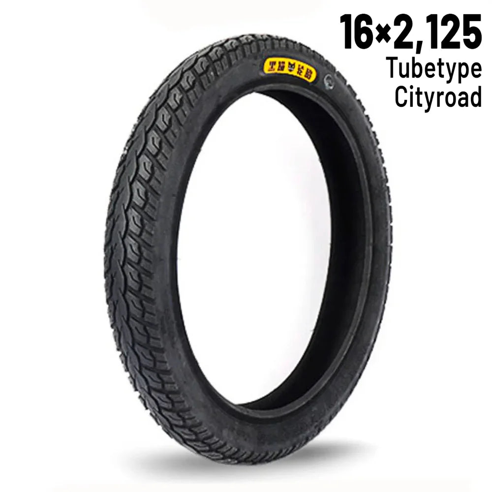 16 x 2.125 Electric Unicycle Tire – Tube Type BLACK CAT