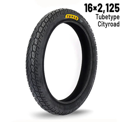 16 x 2.125 Electric Unicycle Tire – Tube Type BLACK CAT