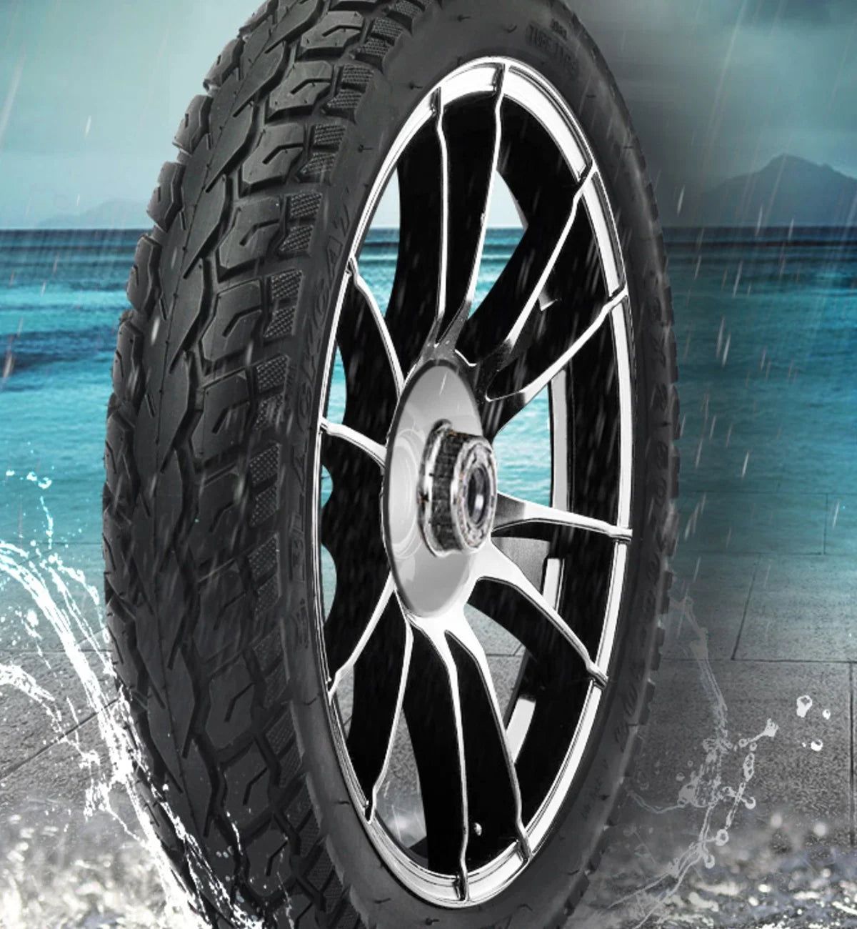 16 x 2.125 Electric Unicycle Tire – Tube Type BLACK CAT