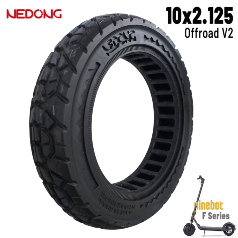 Pneu plein 10×2.125-6.5 - 42.5 mm Noir Nedong