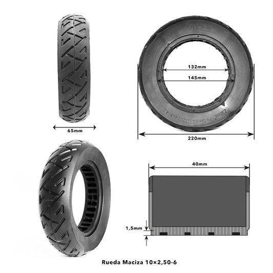10×2.5-6 Cityroad Solid Tire
