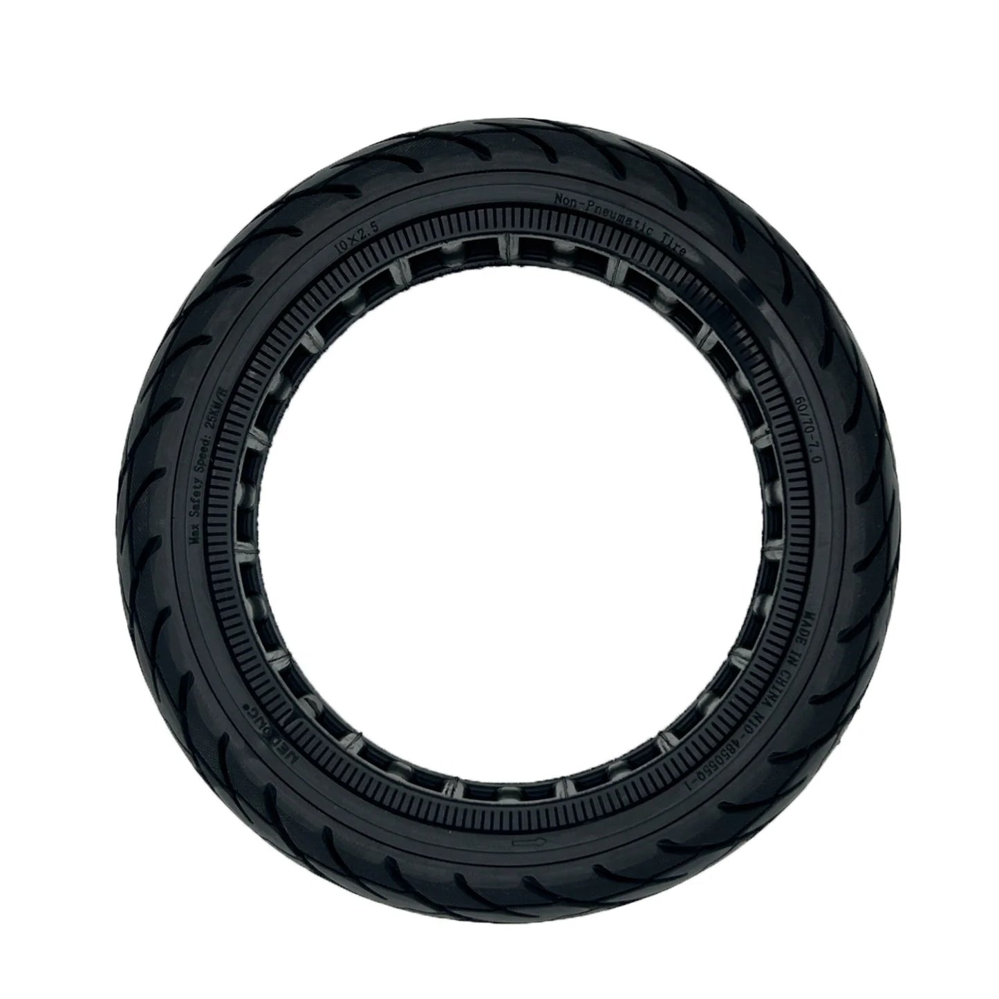 Nedong 10×2.5 60/70-7 Black Solid Tire
