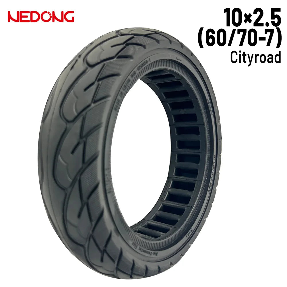Pneu plein  10×2.5 60/70-7  Noir Nedong