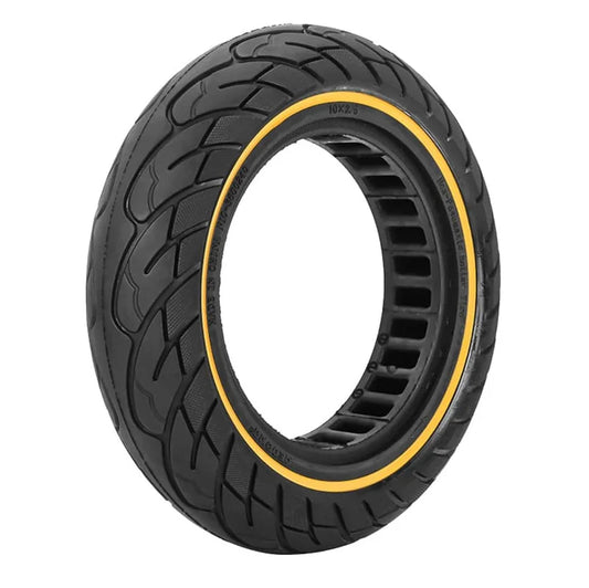 Solid tire 10×2.5-6.5 44MM yellow