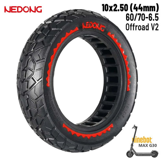 10×2.5-6.5 Solid Tire – 44mm All-Terrain Nedong