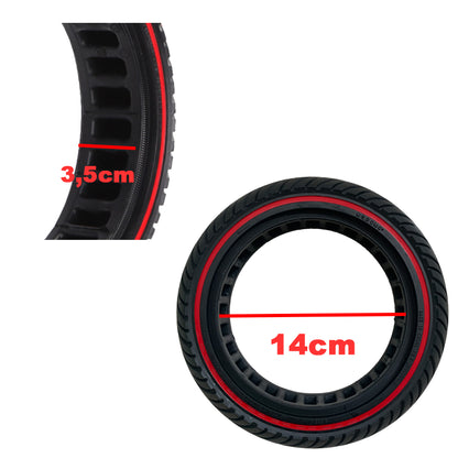 Pneu plein 1ultralégère 8,5×2 – Ligne rouge Nedong