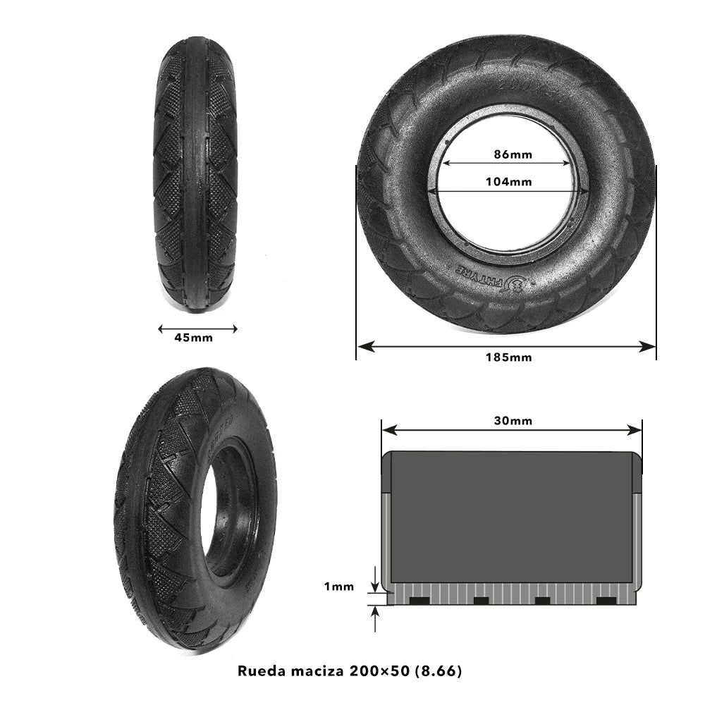 Solid tire 200×50 - 8.66