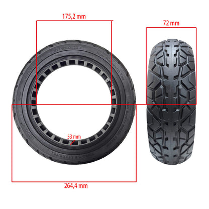 Pneu plein 70/60-7.5 compatible avec ZT3