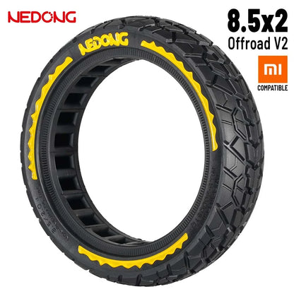 Pneu plein 8,5×2 - ultra leger Nedong jaune  tout terrain