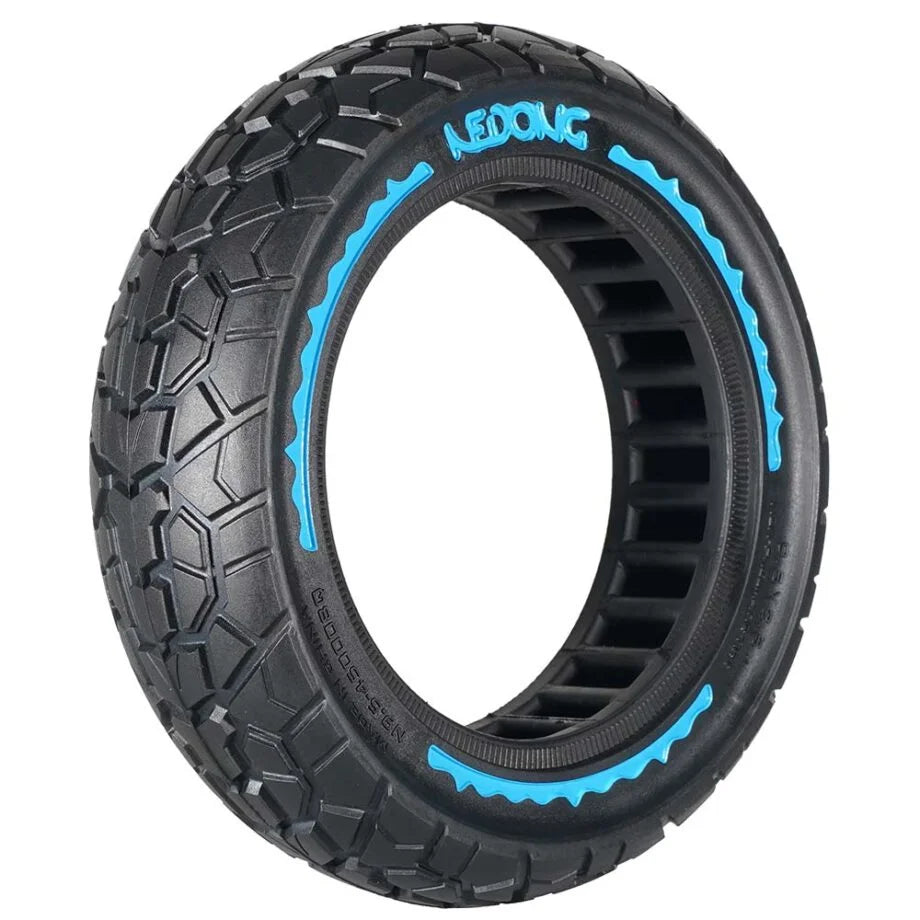 Pneu plein ultra-légèr 9,5 × 2,5 bleu version tout terrain V2