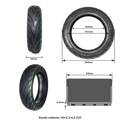 Pneu 10x2,3 - 6,5 CST