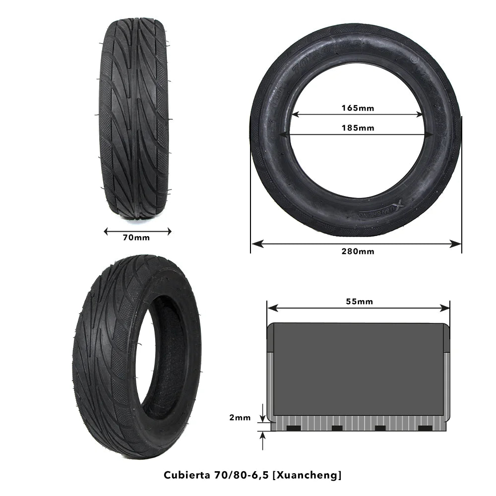 Pneu  70/80-6.5 Xuancheng tubeless