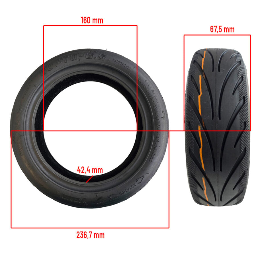 Pneu tubeless 60/70-6.5  Xuancheng