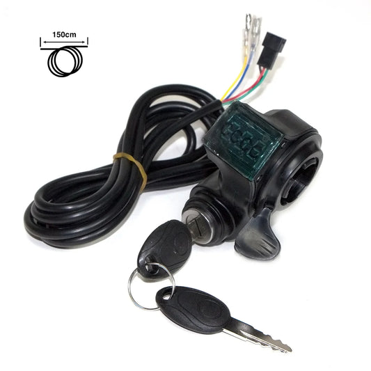 Ignition key with voltmeter and throttle – SM connector