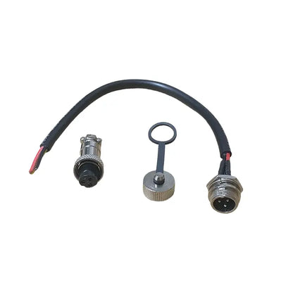 GX12 3-pin charging port with cover