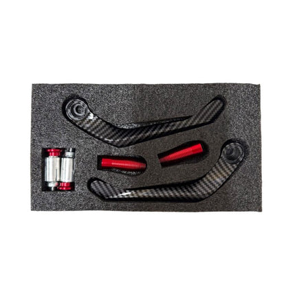 Protection de levier PEGS Carbon rouge gauche & droite