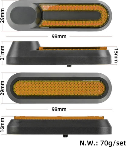 Reflecteur réfléchissant à vis pour trottinette Xiaomi